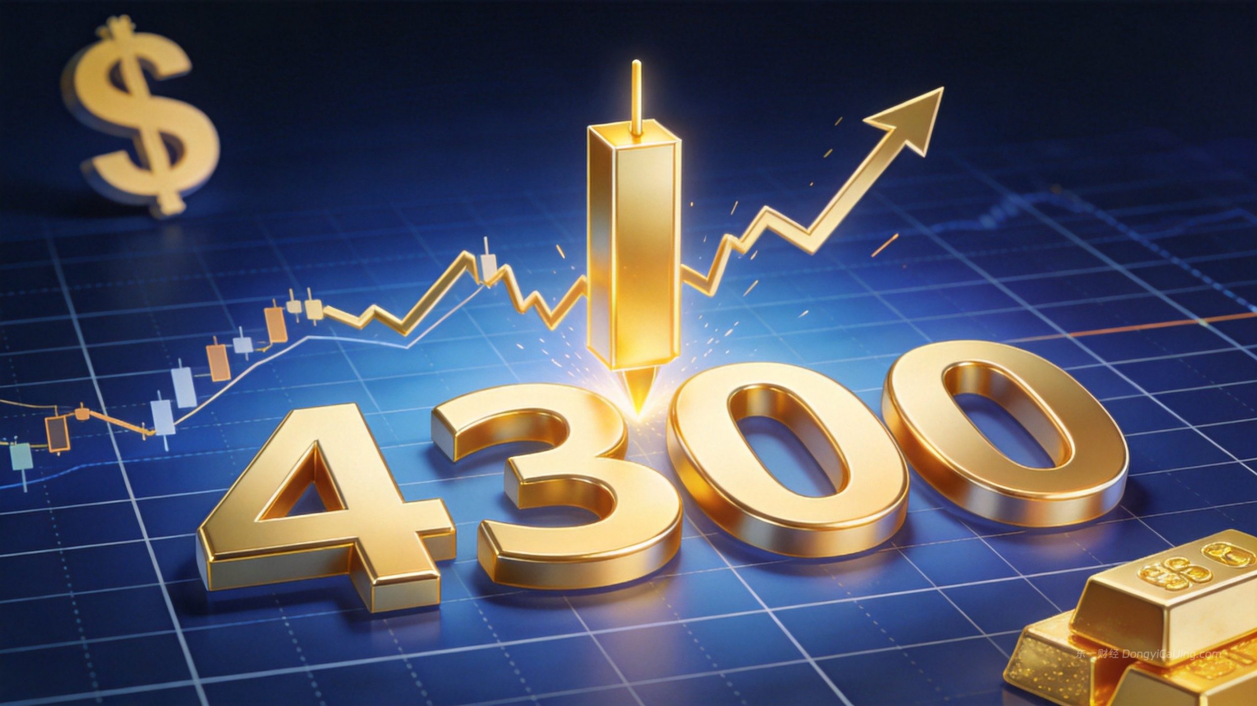 黄金价格突破4300美元趋势交易策略