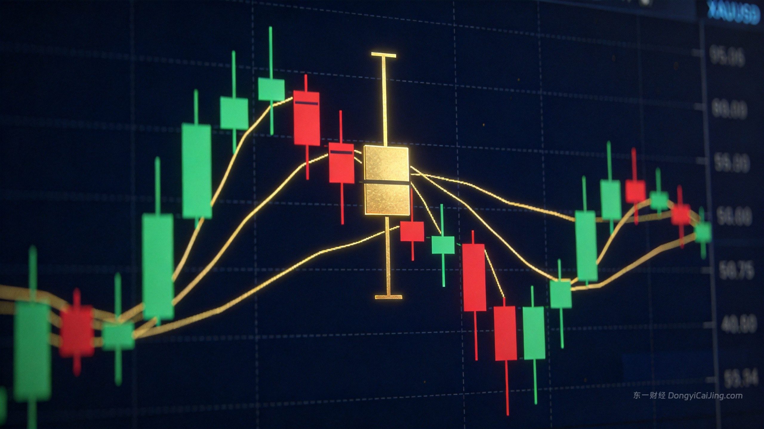 XAUUSD K线形态识别示意图