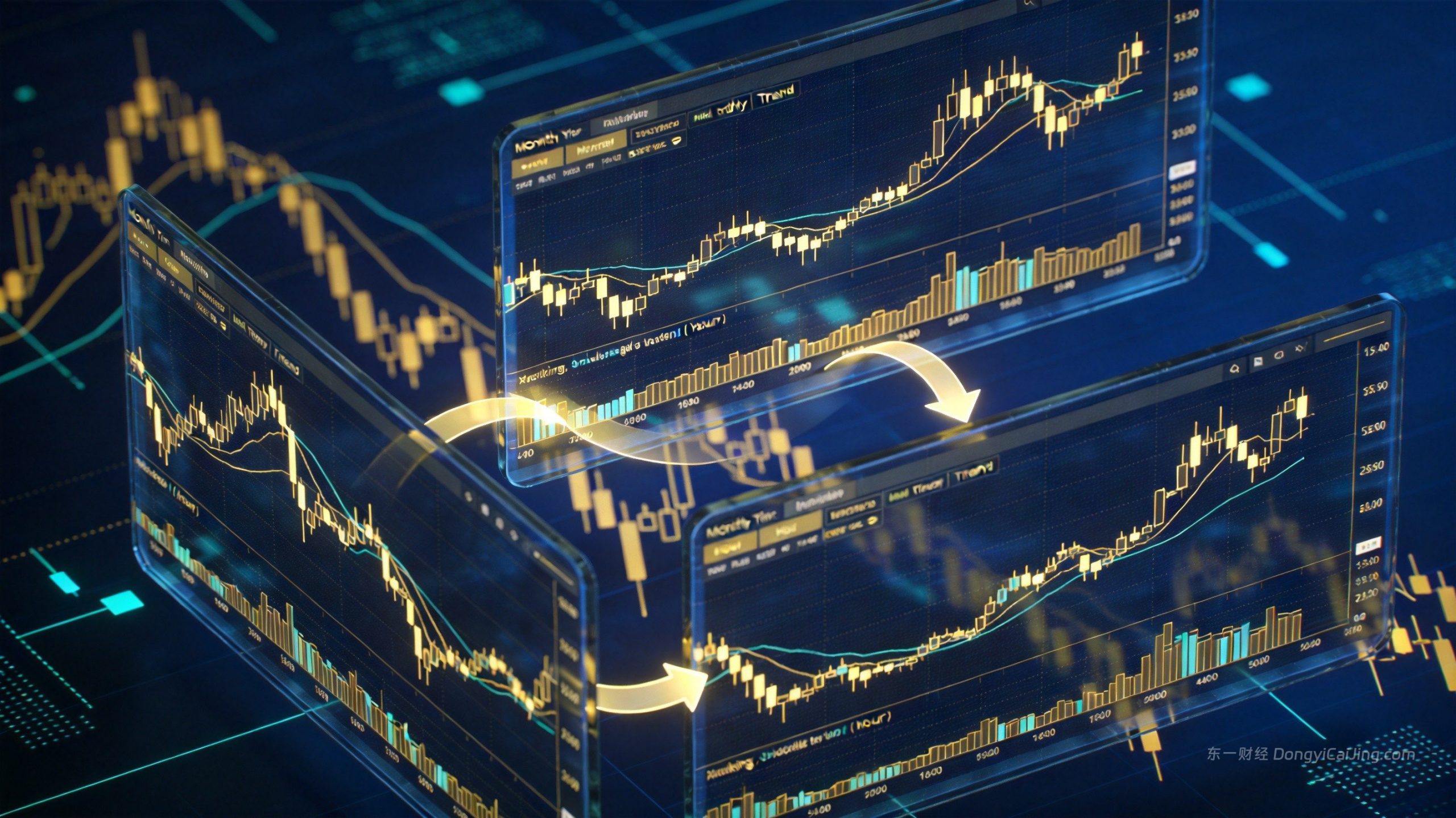 多时间框架分析完全指南：XAUUSD黄金三屏交易法与MTF实战参数设置