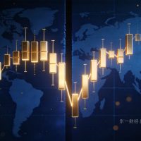 XAUUSD黄金跳空缺口示意图，周一开盘K线缺口与V型反转的量化交易视觉