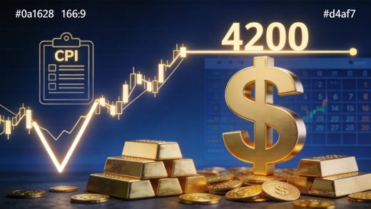 黄金V型反弹重回4200美元关口，本周CPI数据定方向
